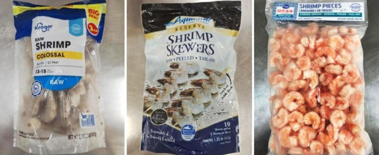 Hàng chục nghìn túi tôm đông lạnh bị thu hồi/Ảnh sohuutritue.net.vn