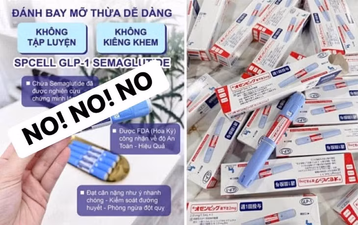 Nhiều loại bút tiêm được rao bán trên mạng xã hội với quảng cáo đánh bay mỡ thừa - Ảnh chụp màn hình/Nguồn danviet.vn