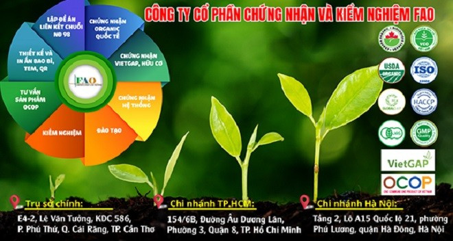 Công ty Cổ phần Chứng nhận và Kiểm nghiệm FAO vi phạm lĩnh vực chỉ định/Ảnh thuonghieucongluan.com