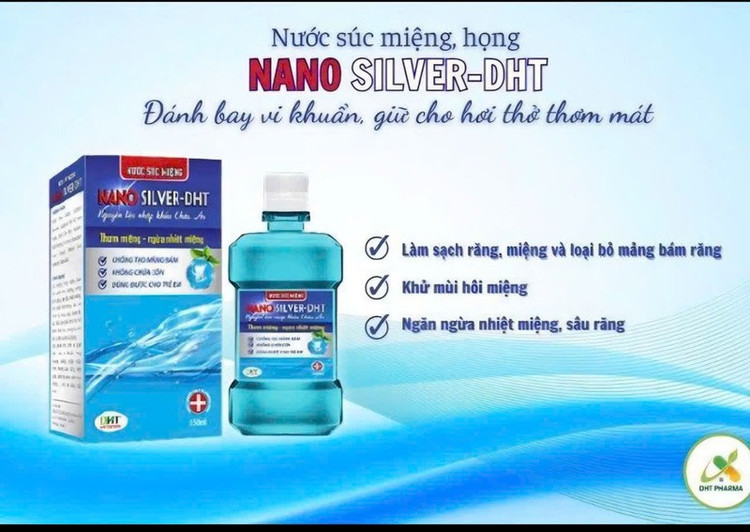 Sản phẩm nước súc miệng Nano Silver - DHT/Ảnh congthuong.vn