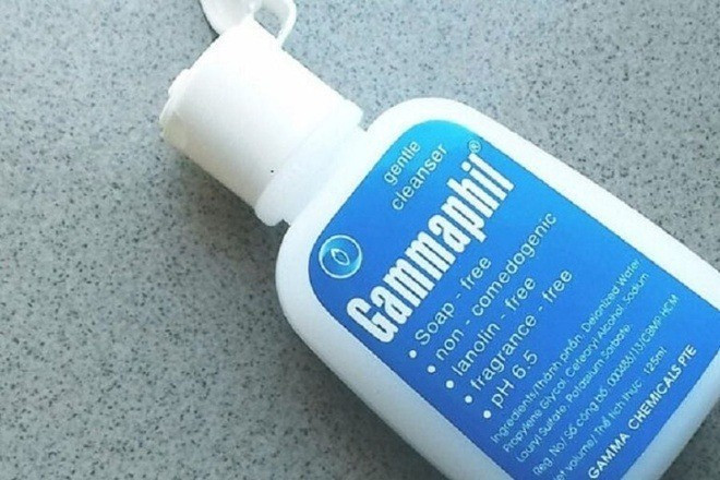 Sữa rửa mặt Gammaphil do Công ty GAMA phân phối/Ảnh thuonggia
