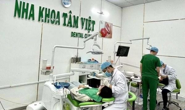 Hộ kinh doanh Nha khoa Tâm Việt bị xử phạt. Ảnh znews.vn
