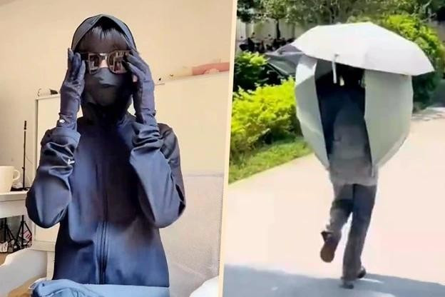 Người phụ nữ chống nắng quá kỹ gây thiếu vitamin D, trở mình cũng bị gãy xương. Ảnh minh họa/ Nguồn SCMP