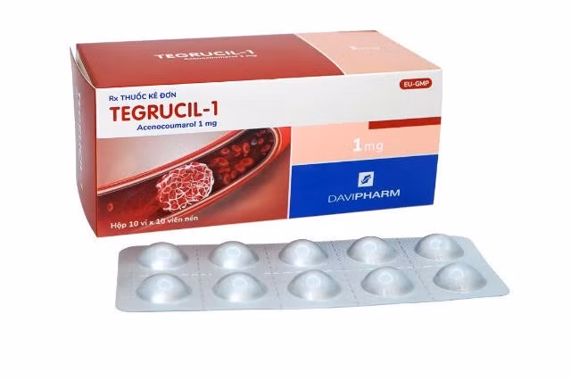 Thuốc Viên nén Tegrucil-1 (Acenocoumarol 1mg). Ảnh: webiste công ty/ nguồn baophapluat.vn