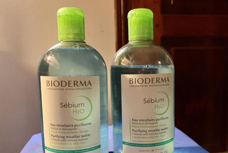 Nước tẩy trang Bioderma Sebium H2O được nhiều chị em sử dụng/ Ảnh CAND