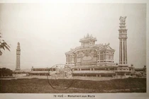 Ảnh bia Quốc Học Huế trăm năm trước, công trình kiến trúc lịch sử đặc biệt 