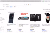 Rầm rộ mua bán máy đo nồng độ cồn trên mạng