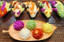 Cách nấu xôi ngũ sắc cúng ông Công ông Táo, vừa ngon lại đẹp mắt 