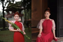 Hotgirl TDDC Phạm Như Phương diện áo dài xinh đón Tết với nhan sắc cực đỉnh