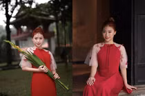 Hotgirl TDDC Phạm Như Phương diện áo dài xinh đón Tết với nhan sắc cực đỉnh