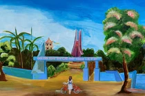 Chiêm ngưỡng bức tường tranh bích họa Ninh Thuận xác lập kỷ lục Việt Nam