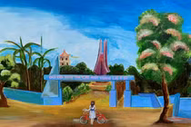 Chiêm ngưỡng bức tường tranh bích họa Ninh Thuận xác lập kỷ lục Việt Nam