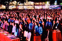 Hàng nghìn người đội mưa dự lễ kỷ niệm 120 năm thành lập tỉnh Đắk Lắk