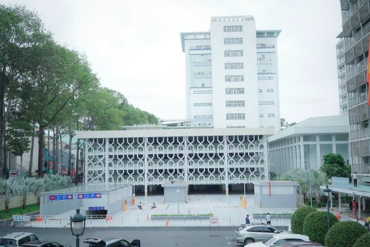 Công trình Bãi xe BV Chợ Rẫy do Công ty Bình Minh thi công.