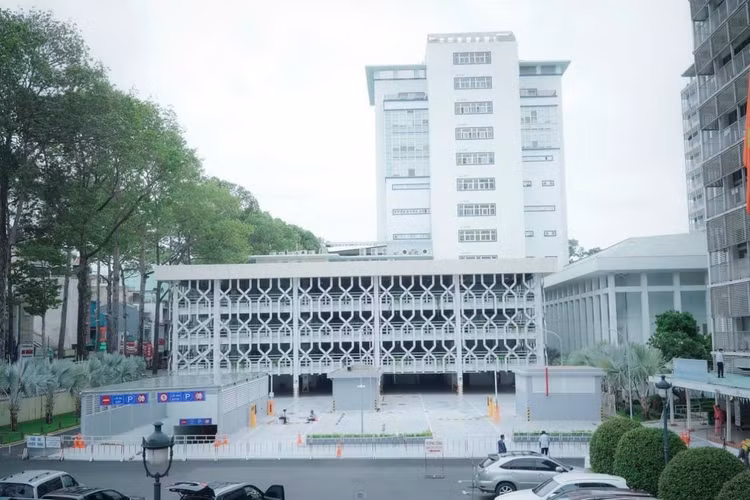 Công trình Bãi xe BV Chợ Rẫy do Công ty Bình Minh thi công.