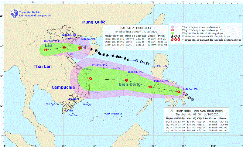 Bão giật cấp 10 đang ở vùng biển Thái Bình- Nghệ An - ảnh 1