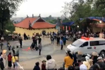 Nơi xảy ra vụ việc. Ảnh cắt từ clip/ Nguồn Vietnamnet