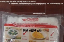Hướng dẫn nhận biết bột ngọt thật - giả tại chợ An Khê, Gia Lai