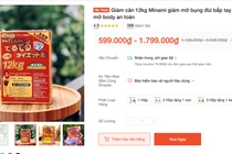 Sản phẩm Giảm cân 12kg Minami giảm mỡ bụng bị yêu cầu gỡ khỏi Shopee