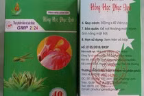 Viên giảm cân Hồng Hạc Phục Linh chứa 3 chất cấm nguy hiểm