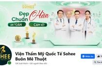 Viện thẩm mỹ SOHEE bị xử phạt, đình chỉ hoạt động 18 tháng