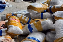 Phát hiện 700 kg mực khô bốc mùi vứt bỏ trên vỉa hè Đà Nẵng