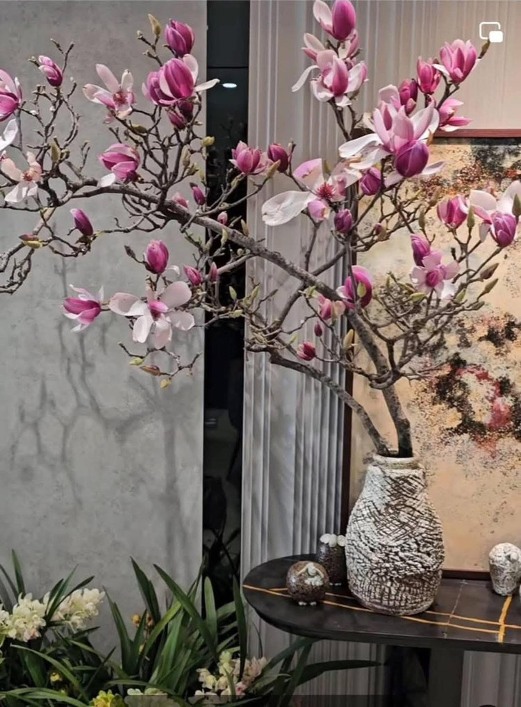 Chị Khánh Huyền (phường Vĩnh Tuy, Hà Nội) ấn tượng với hoa mộc lan bởi cánh dày mịn như sáp, ôm lấy nhau tạo vẻ đẹp trầm tĩnh, không phô trương. Ảnh: FB Lovely Flower