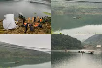 Trắng đêm tìm kiếm 2 vợ chồng trẻ mất tích do lật thuyền ở Tuyên Quang