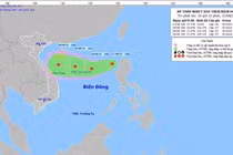Vùng áp thấp chuyển thành áp thấp nhiệt đới và còn mạnh thêm