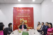 Lãnh đạo VUSTA thăm và chúc Tết Báo Tri thức và Cuộc sống 