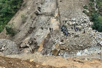 Sạt lở công trình thủy điện ở Lai Châu khiến 9 người thương vong