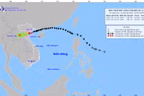 Bão Wipha đi sâu vào đất liền, vẫn giữ cường độ cấp 8, chưa có dấu hiệu tan nhanh