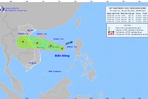 Áp thấp nhiệt đới giật cấp 9, di chuyển nhanh hướng về Nghệ An, Đà Nẵng