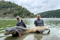 Tóm sống cá trê khổng lồ sau 50 phút vật lộn, ngư dân làm việc bất ngờ