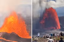 Núi lửa Kilauea phun trào mạnh mẽ, dung nham cao 152m tại Hawaii