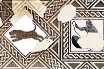 Bức tranh khảm hé lộ sự thật về nữ võ sĩ La Mã đấu thú dữ