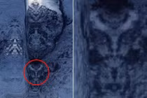 Gương mặt kỳ lạ trên núi khiến dân mạng hoài nghi sự sống ngoài Trái đất