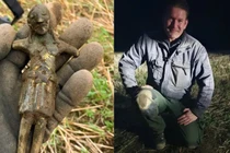 Khám phá cổ vật 800 năm tuổi tại Na Uy: Tượng Chúa Jesus bí ẩn