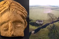 Phát hiện đầu tượng đất nung 1.800 năm tại Bức tường Hadrian