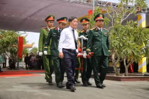 Xúc động lễ truy điệu và an táng 13 hài cốt liệt sĩ ở Quảng Trị