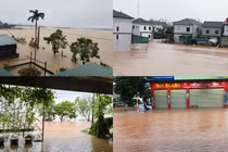 Hà Tĩnh ngập lụt, hàng ngàn nhà dân chìm trong nước