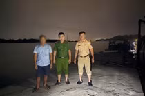 Bắt giữ phương tiện vận chuyển cát lậu ở Hà Tĩnh