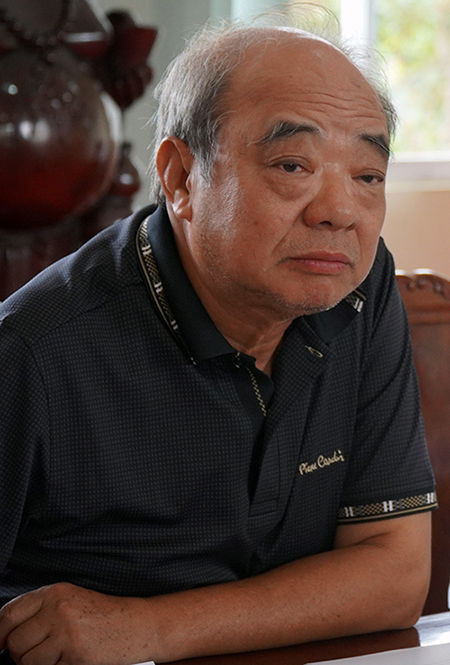 Ông Phạm Văn Hướng tại trụ sở công ty vào chiều 4/3. Ảnh: Phước Tuấn.