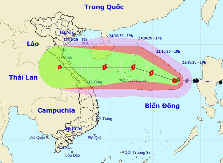 Bão Saudel giật cấp 13 đang tiến gần Quần đảo Hoàng Sa - 1