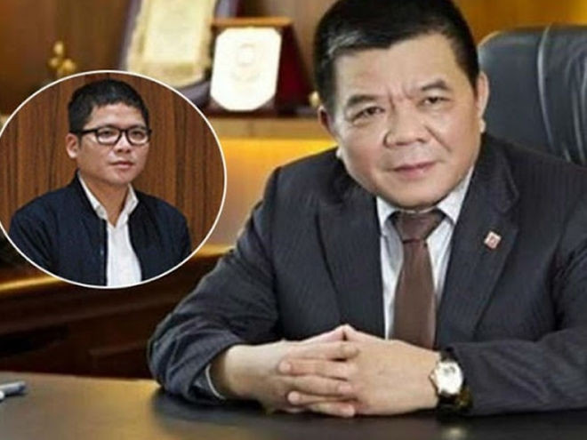 Bị cáo Trần Bắc Hà và con trai Trần Duy Tùng.