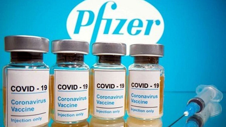 Vaccine ngừa Covid-19 của Pfizer. Ảnh minh họa: KT
