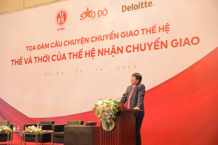 Ông Phạm Đình Đoàn, Chủ tịch Tập đoàn Phú Thái phát biểu tại Toạ đàm.