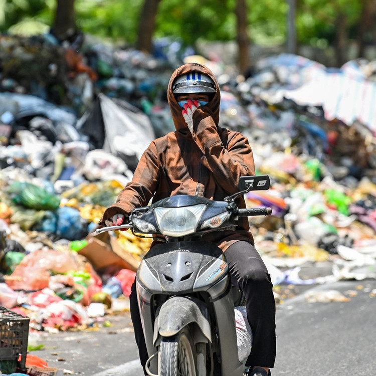bai rac Nam Son bi chan, Ha Noi chon lap rac thai anh 1