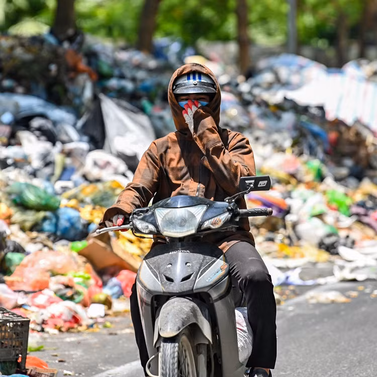 bai rac Nam Son bi chan, Ha Noi chon lap rac thai anh 1