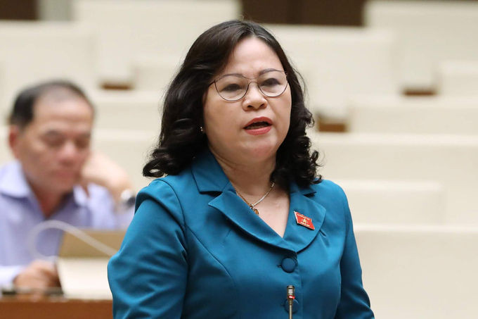 Đại biểu Ngô Thị Minh, Phó chủ nhiệm Uỷ ban Văn hóa, giáo dục, thanh niên, thiếu niên và nhi đồng Quốc hội. Ảnh: Hoàng Phong